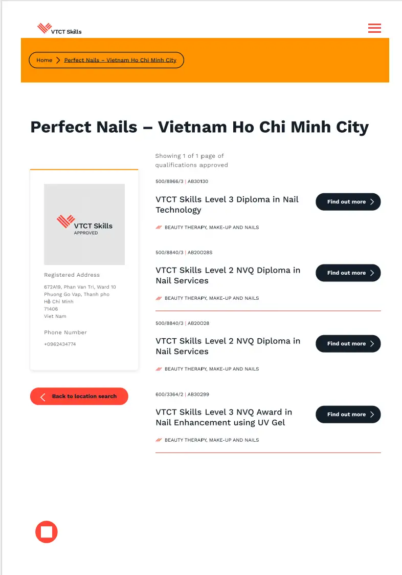 LEANN UK là một trong số các trung tâm tại Việt Nam được VTCT cấp phép giảng dạy và tổ chức thi cấp bằng